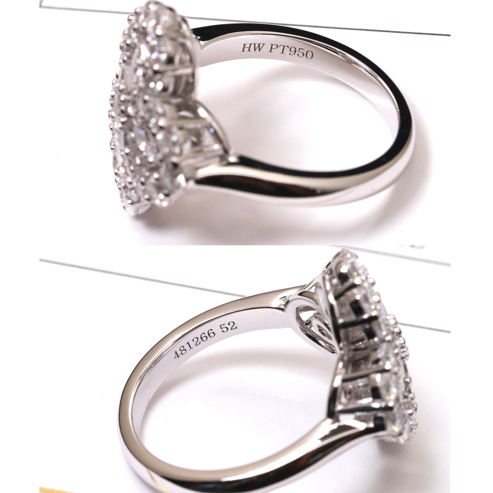 [Demi jewelry]LOOP RING FULL MOTIF DIAMOND 16MM SILVE