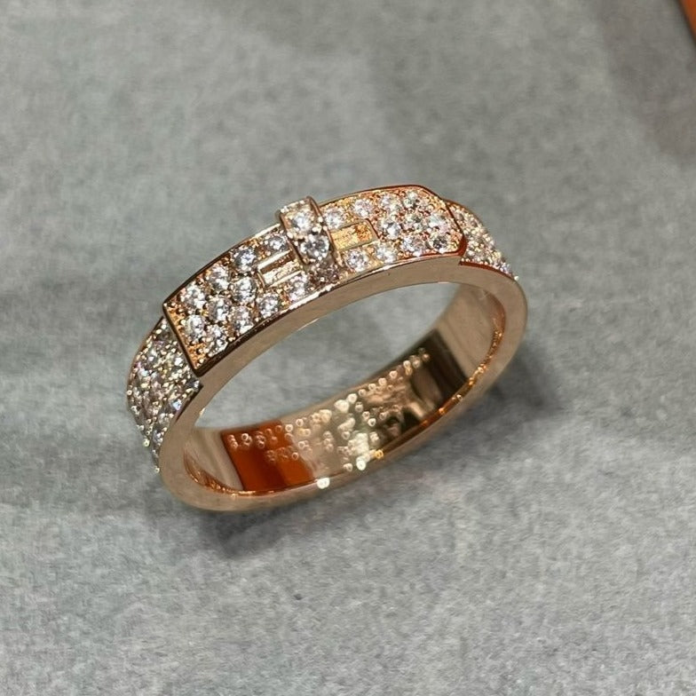 [Demi jewelry]KELLY PINK GOLD DIAMOND RING