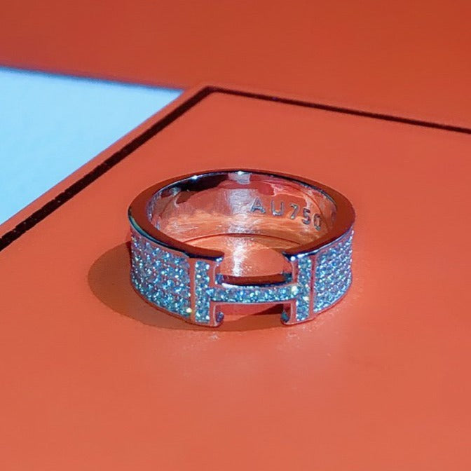 [Demi jewelry]H RING FULL DIAMOND