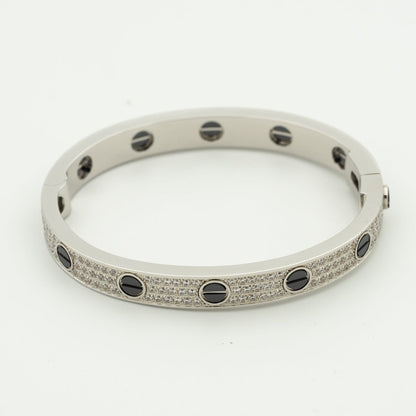 [Mystic]LOVE BRACELET 6.1MM DIAMOND-PAVED CERAMIC