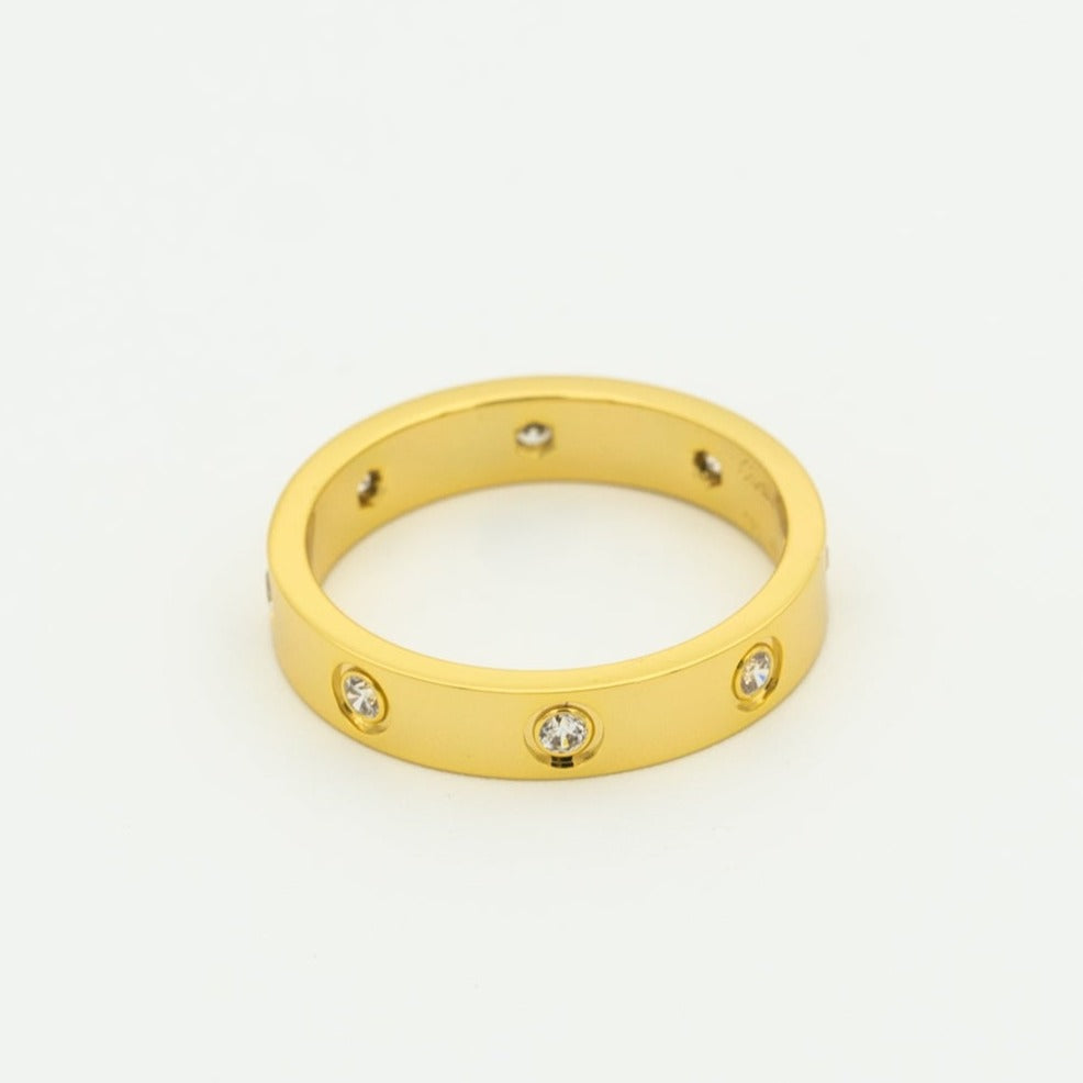 [Demi jewelry]LOVE RING 3.6MM 8 DIAMONDS