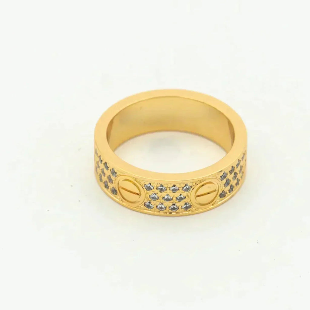 [Demi jewelry]LOVE RING 5.5MM DIAMONDS PAVED