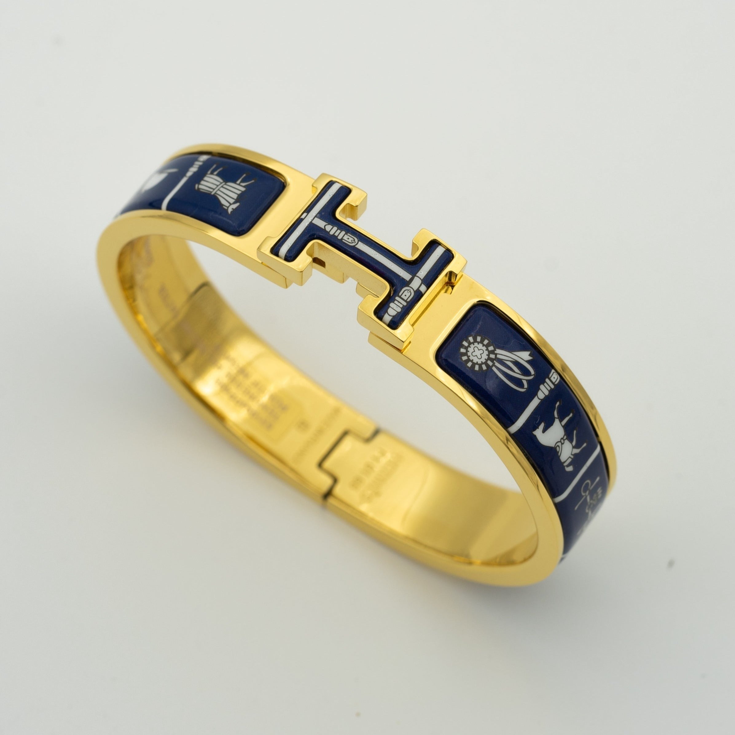 [Demi jewelry]H BRACELET BLUE CERAMIC