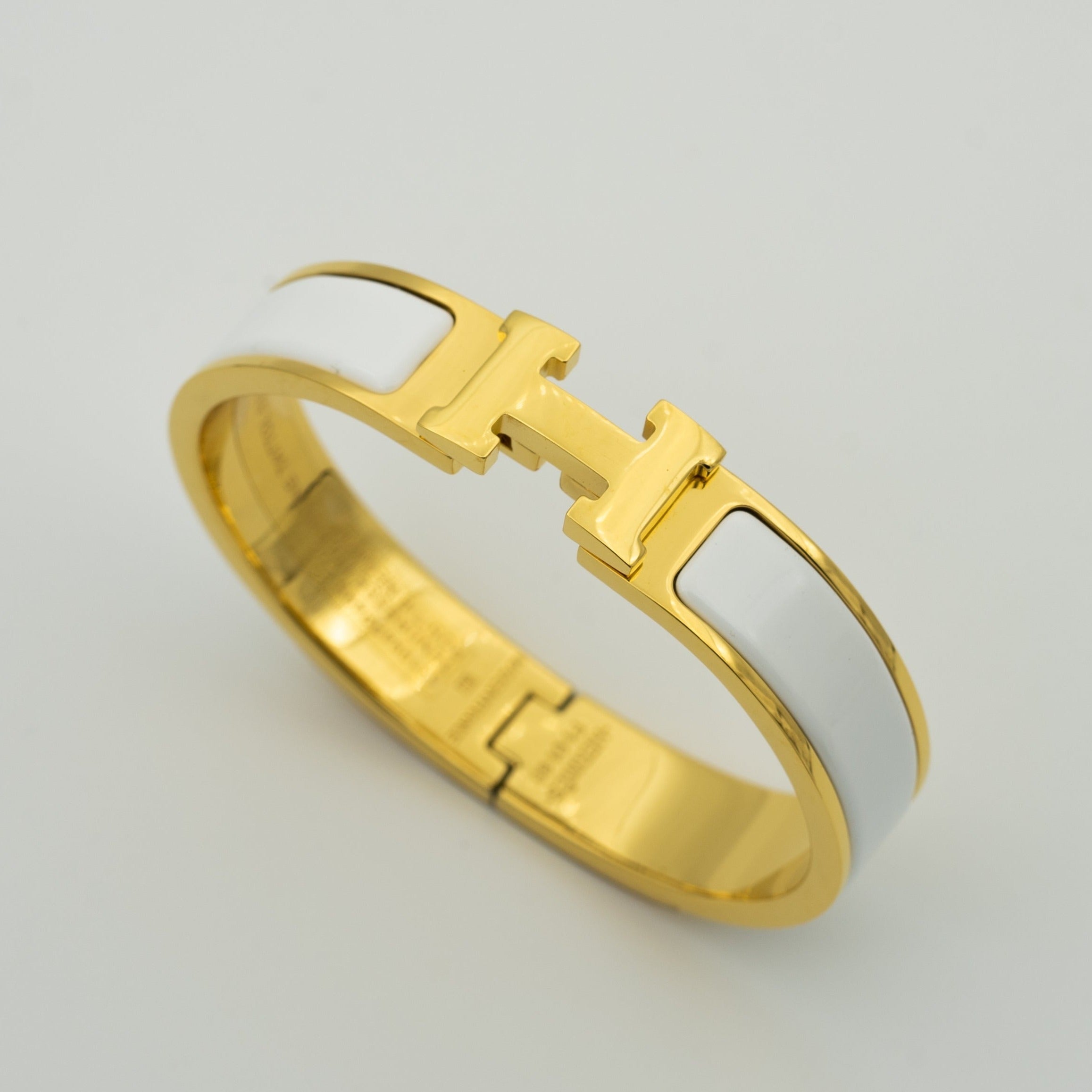 [Demi jewelry]H WHITE BRACELET