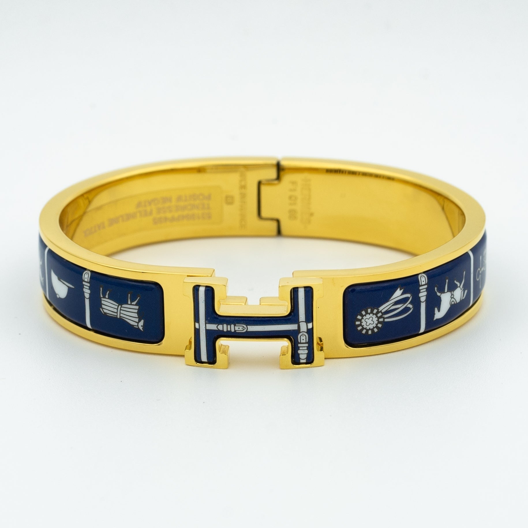 [Demi jewelry]H BRACELET BLUE CERAMIC