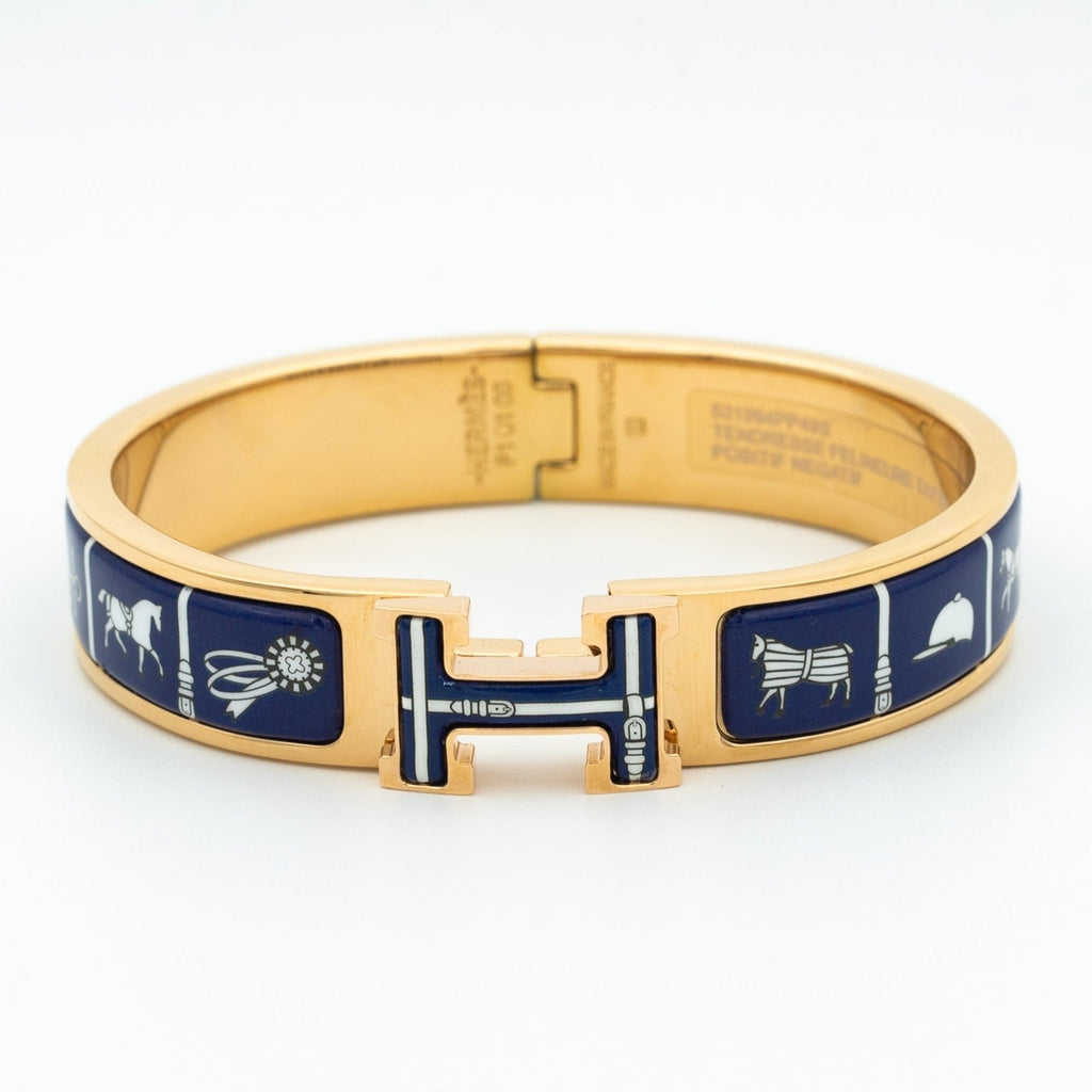 [Demi jewelry]H BRACELET BLUE CERAMIC