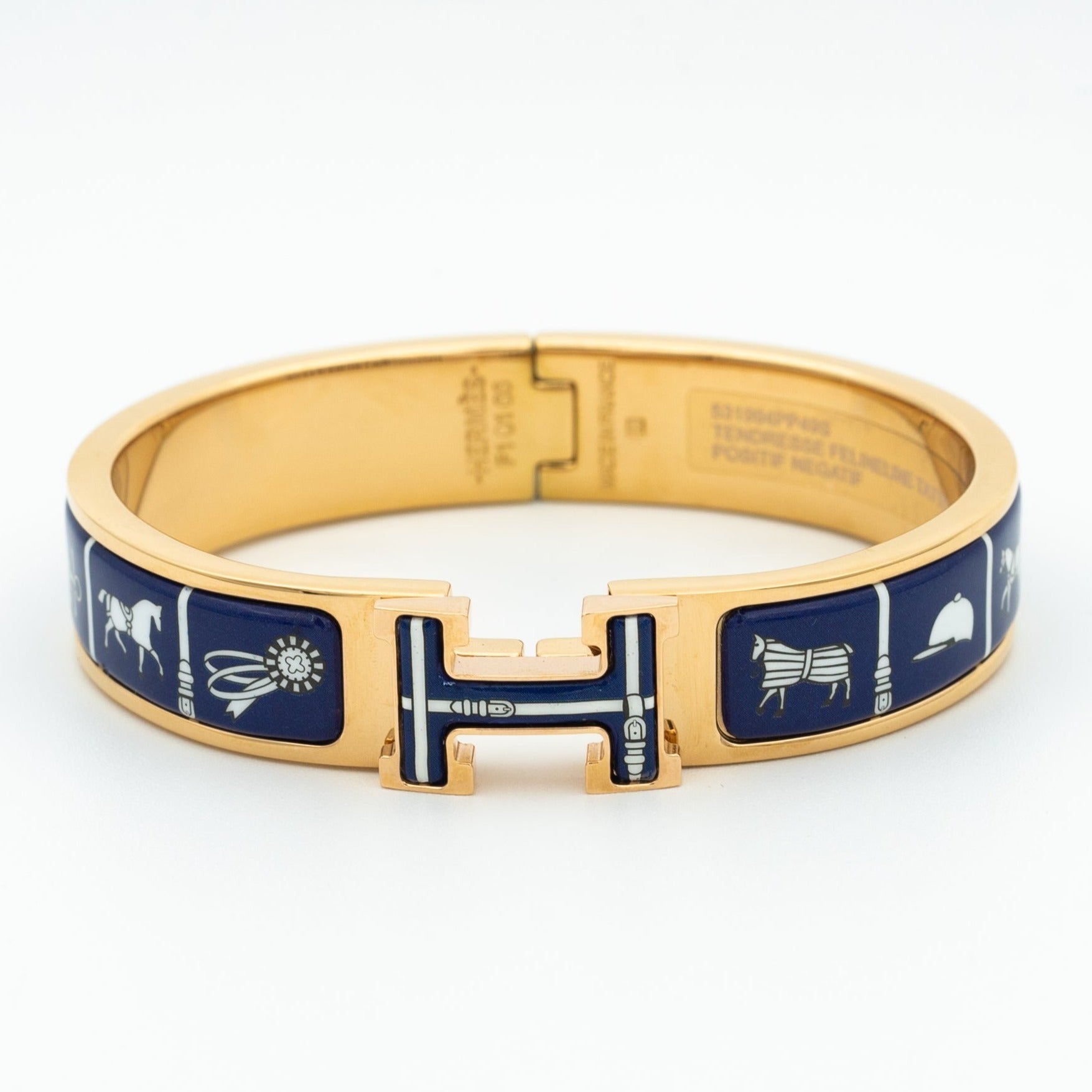 [Demi jewelry]H BRACELET BLUE CERAMIC