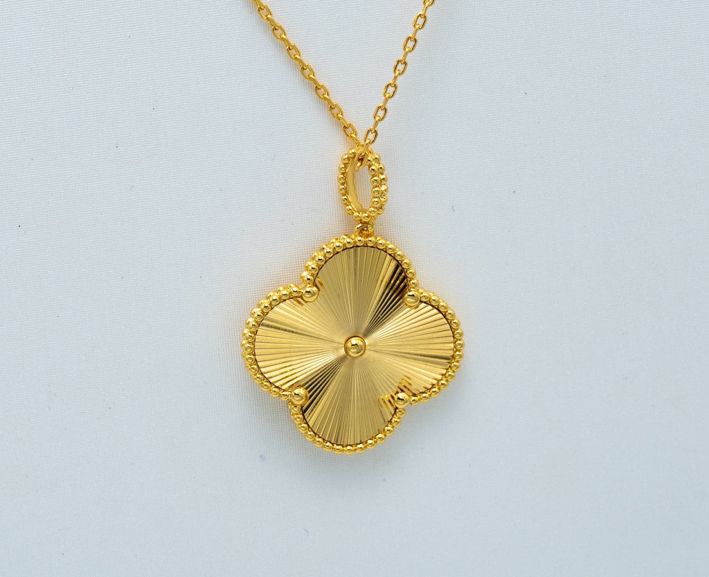 [Demi jewelry]CLOVER 25MM PEDANT NECKLACE GOLD