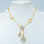 [Demi jewelry]CLOVER MOTHER OF PEARL NECKLACE 6 MOTIF