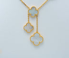 [Demi jewelry]CLOVER MOTHER OF PEARL NECKLACE 6 MOTIF