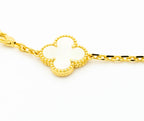 [Demi jewelry]CLOVER BRACELET 5 MOTIFS ONYX MOP
