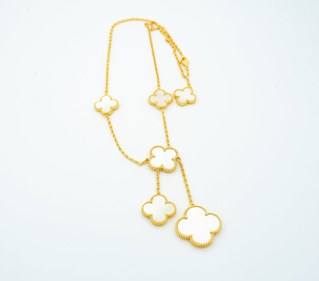 [Demi jewelry]CLOVER MOTHER OF PEARL NECKLACE 6 MOTIF