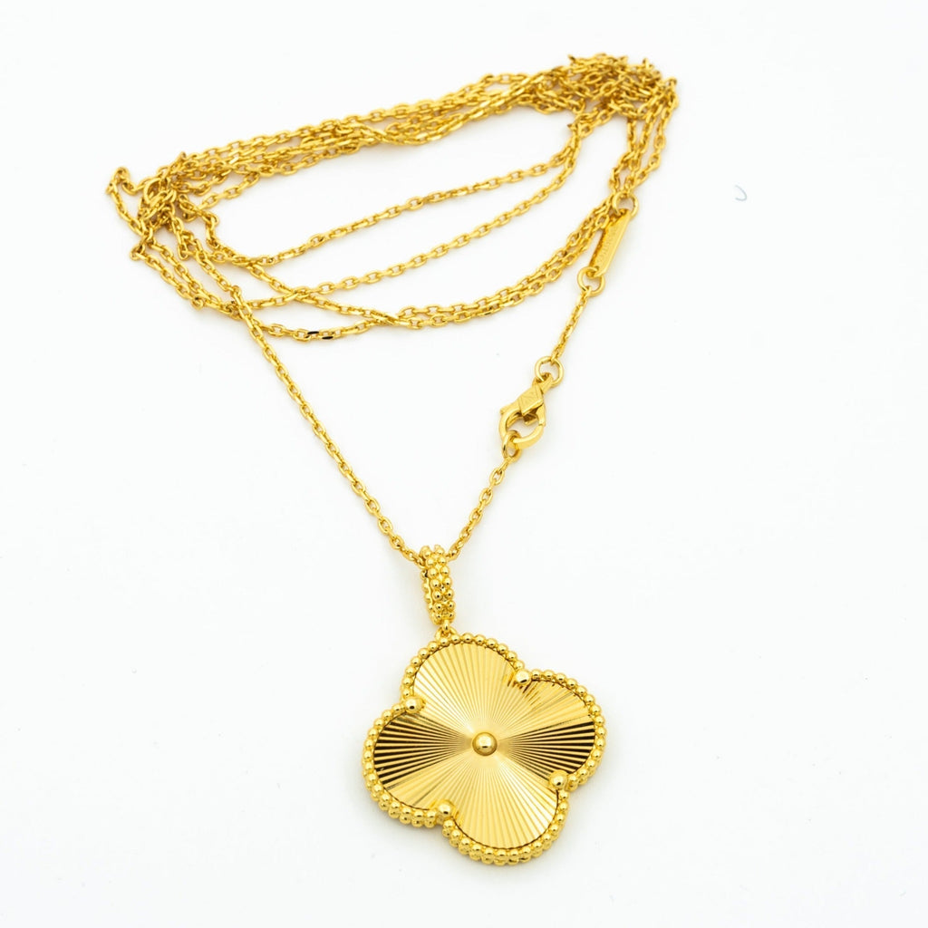 [Demi jewelry]CLOVER 25MM PEDANT NECKLACE GOLD