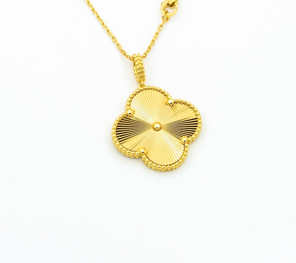 [Demi jewelry]CLOVER 25MM PEDANT NECKLACE GOLD