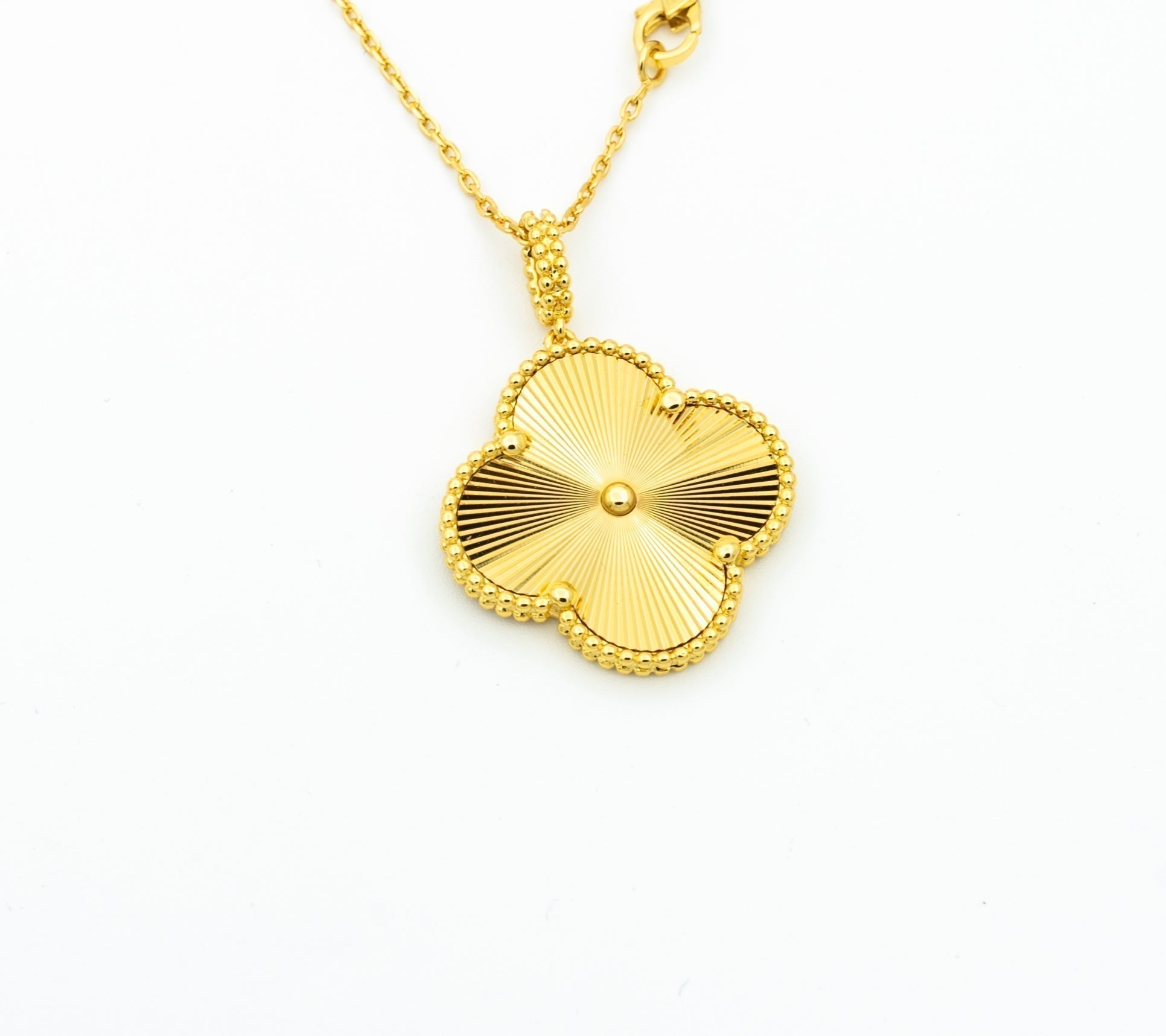 [Demi jewelry]CLOVER 25MM PEDANT NECKLACE GOLD