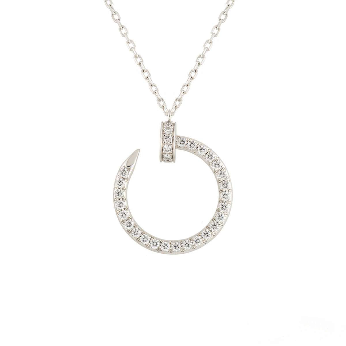 [Demi jewelry]JUSTE NECKLACE SILVER DIAMONDS