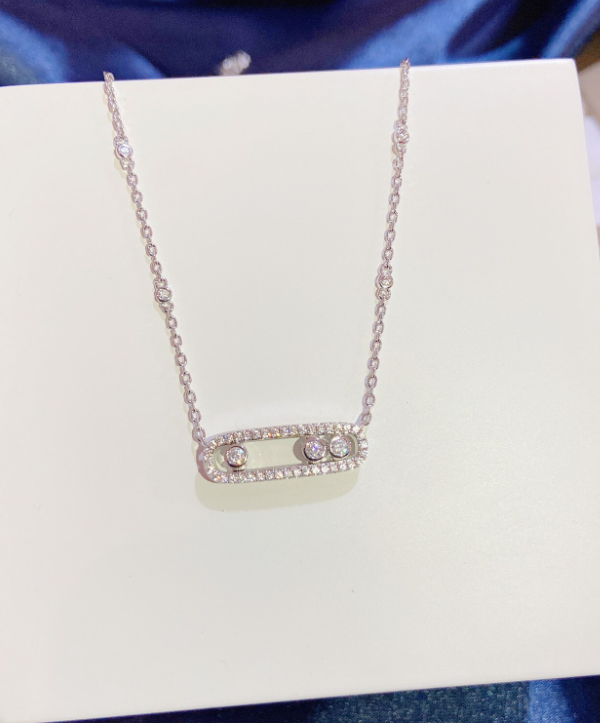 [Mystic]MK MOVE FULL DIAMOND NECKLACE