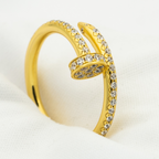 [Demi jewelry]JUSTE RING 1.8MM GOLD DIAMONDS