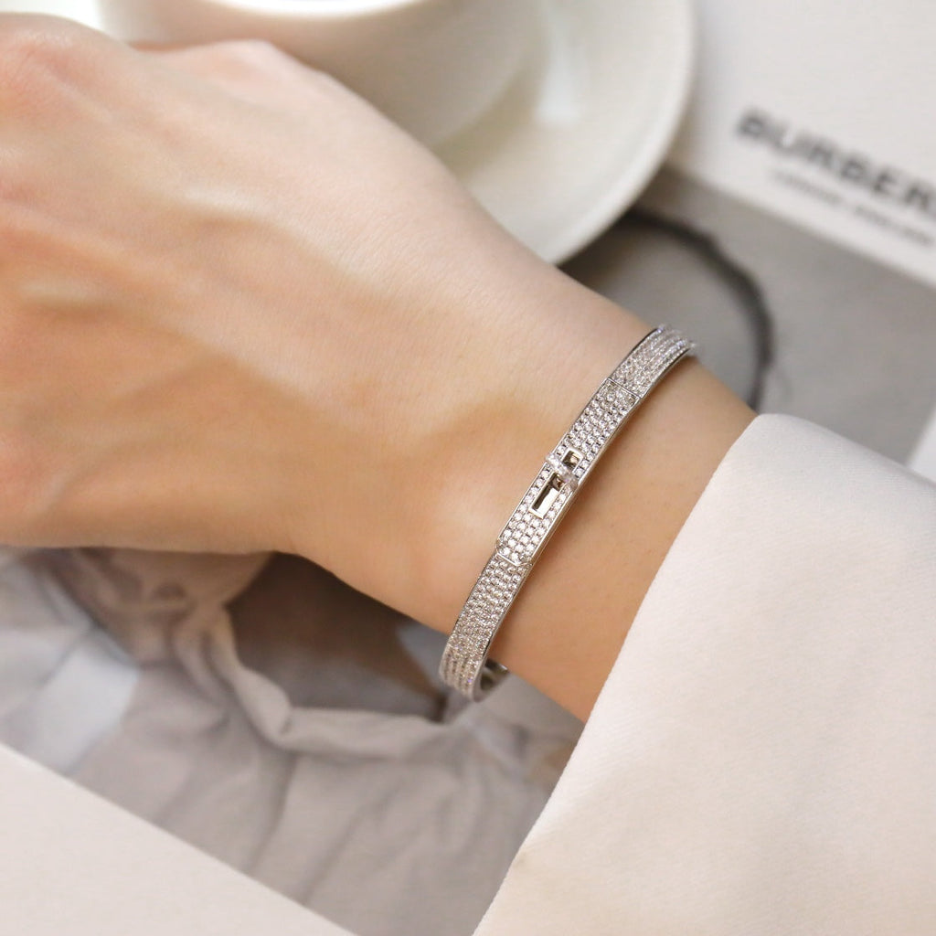 [Demi jewelry]KELLY BRACELET DIAMOND PAVED
