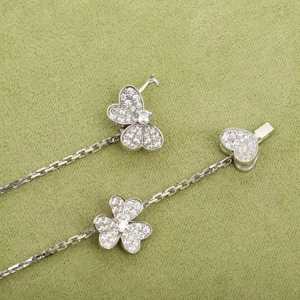 [Demi jewelry]FRIVOLE SILVER 9 FLOWERS NECKLACE
