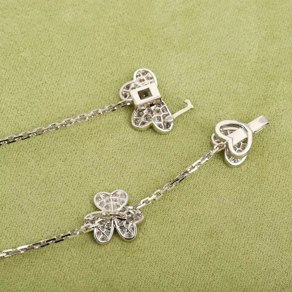 [Demi jewelry]FRIVOLE SILVER 9 FLOWERS NECKLACE