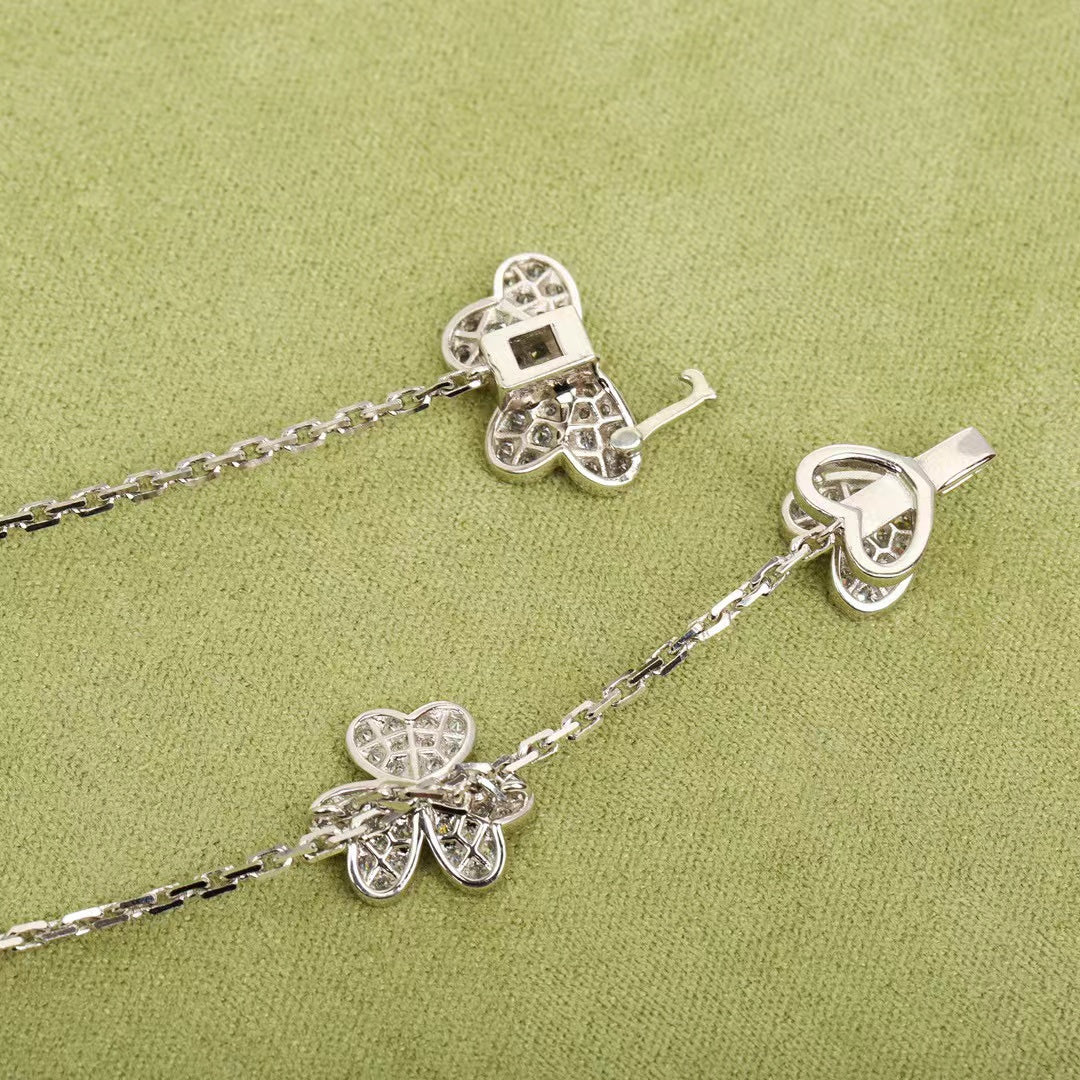 [Demi jewelry]FRIVOLE SILVER 9 FLOWERS NECKLACE