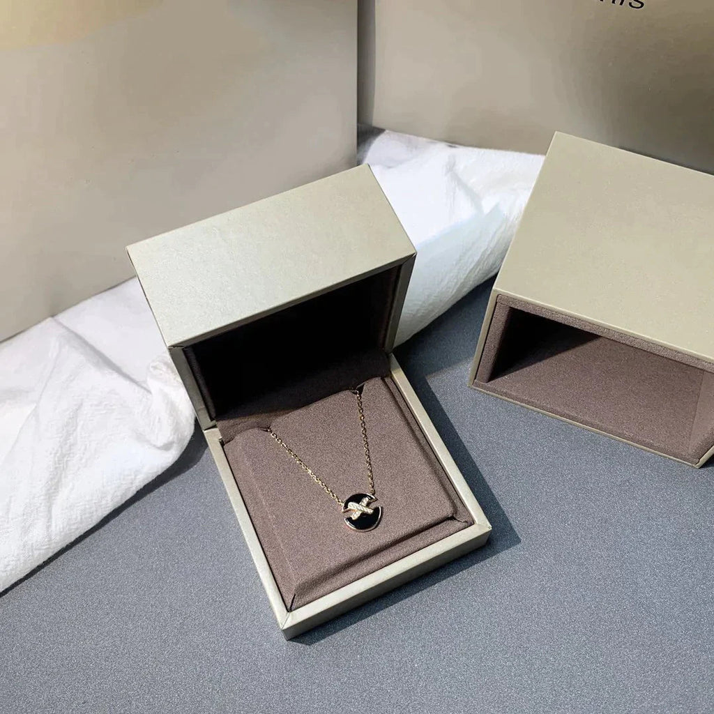 [Demi jewelry]JEUX DE ROSE GOLD DIAMOND NECKLACE