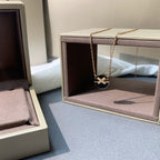 [Demi jewelry]JEUX DE PINK GOLD DIAMOND NECKLACE