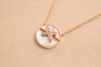 [Demi jewelry]JEUX DE ROSE GOLD DIAMOND NECKLACE