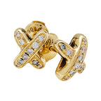 [Demi jewelry]JEUX DE GOLD DIAMOND EARRINGS