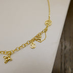 [Demi jewelry]BLOOMING SUPPLE NECKLACE BRASS