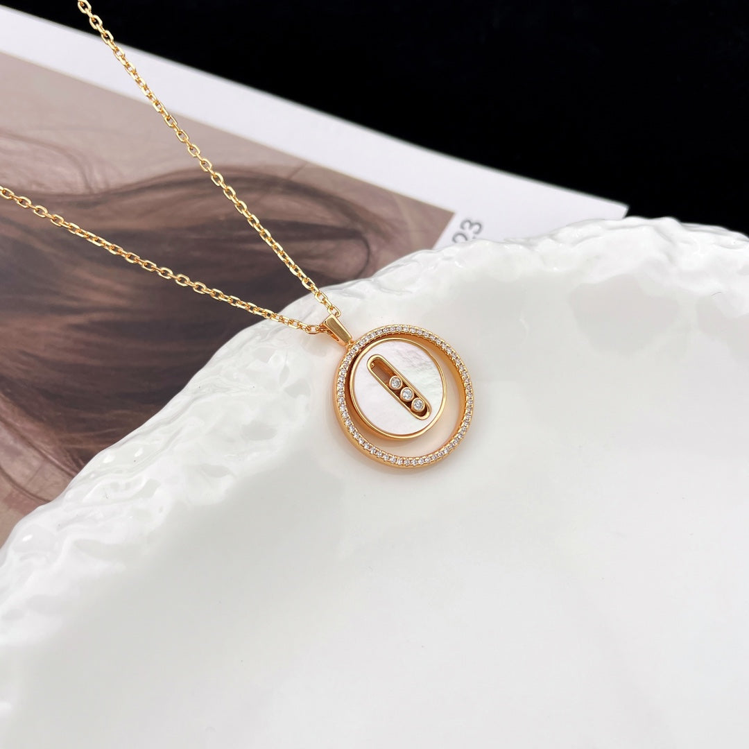 [Mystic ]Mystic MOVE MM NACRE BLANCHE DIAMOND NECKLACE