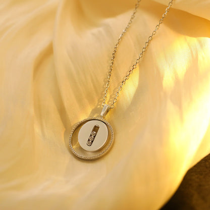 [Mystic ]Mystic MOVE MM SILVER DIAMOND NECKLACE