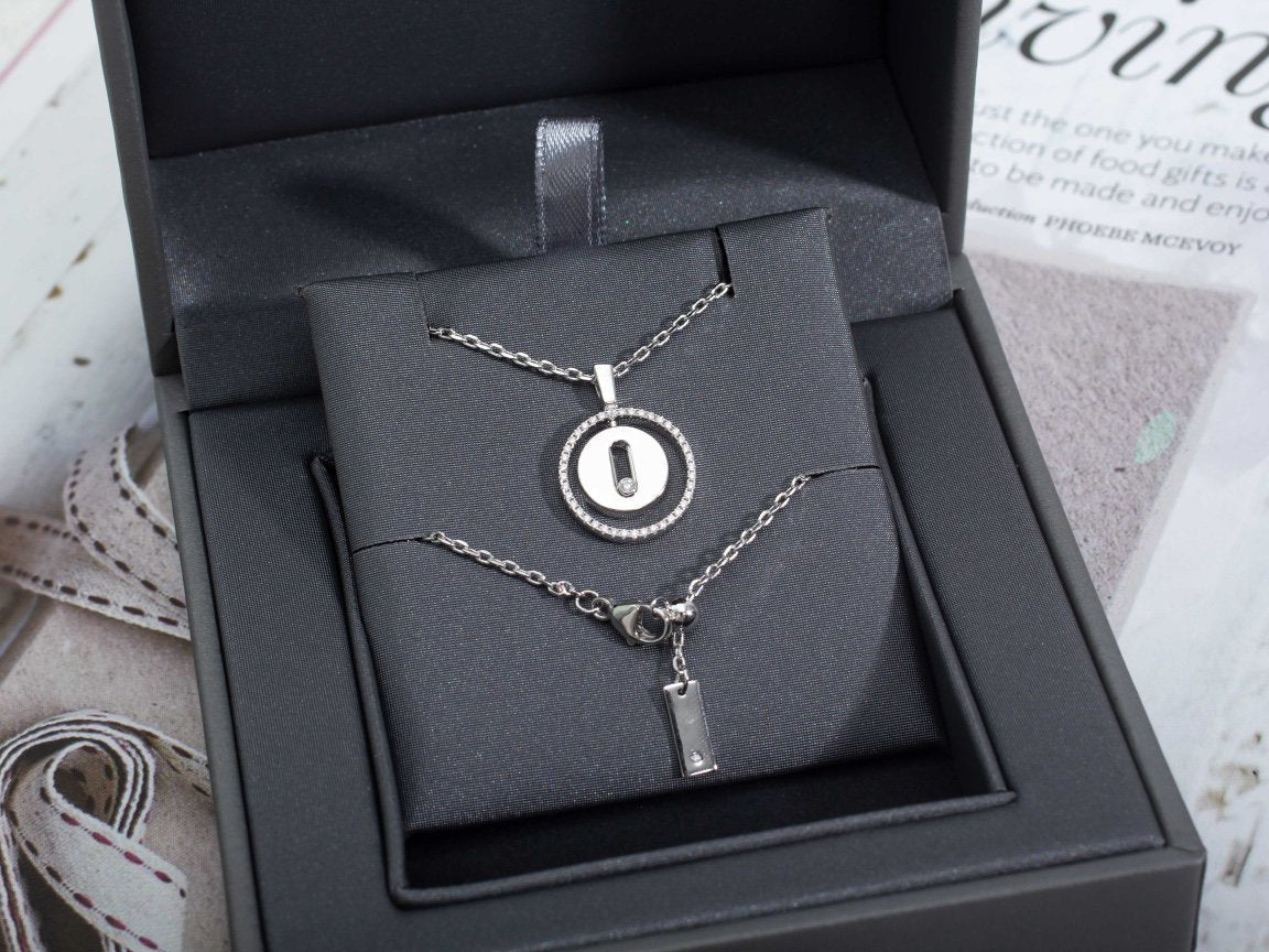 [Mystic ]Mystic MOVE PM NECKLACE SILVER DIAMOND