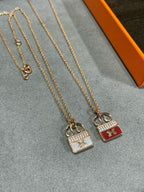 [Demi jewelry]H CIRCE MOISSANITE PENDANT NECKLACE GOLD