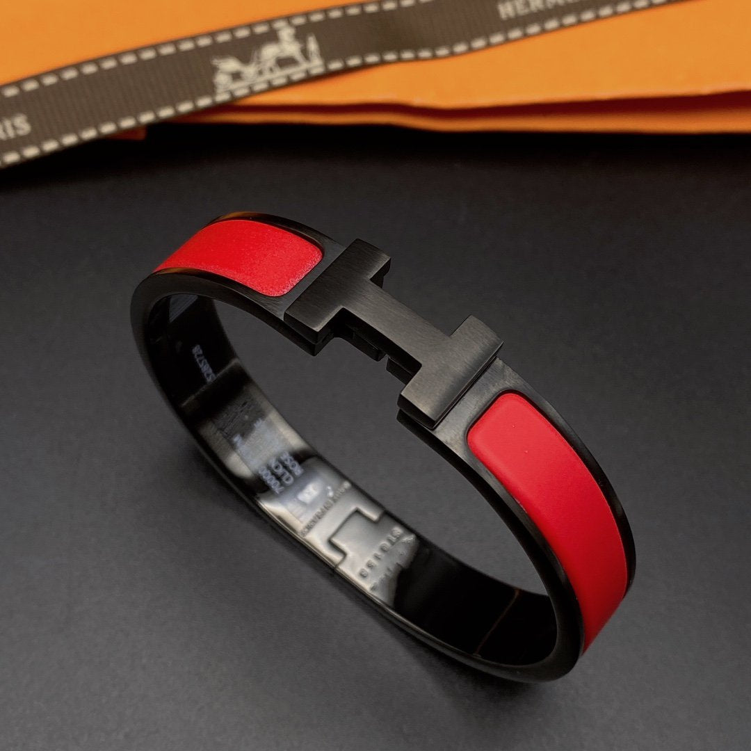 [Demi jewelry]CLIC HM SO BLACK RED BRACELET