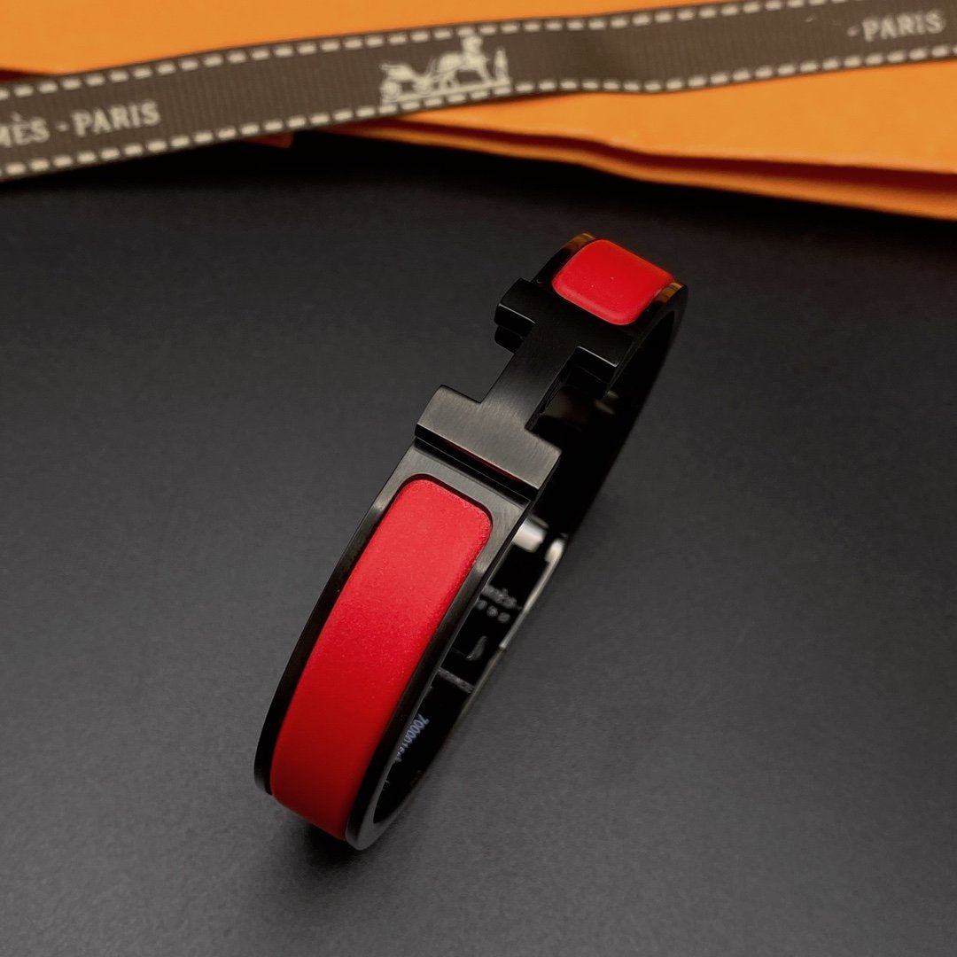 [Demi jewelry]CLIC HM SO BLACK RED BRACELET