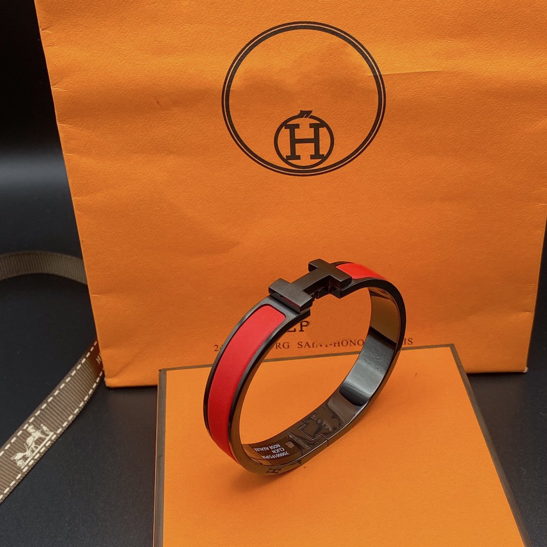 [Demi jewelry]CLIC HM SO BLACK RED BRACELET