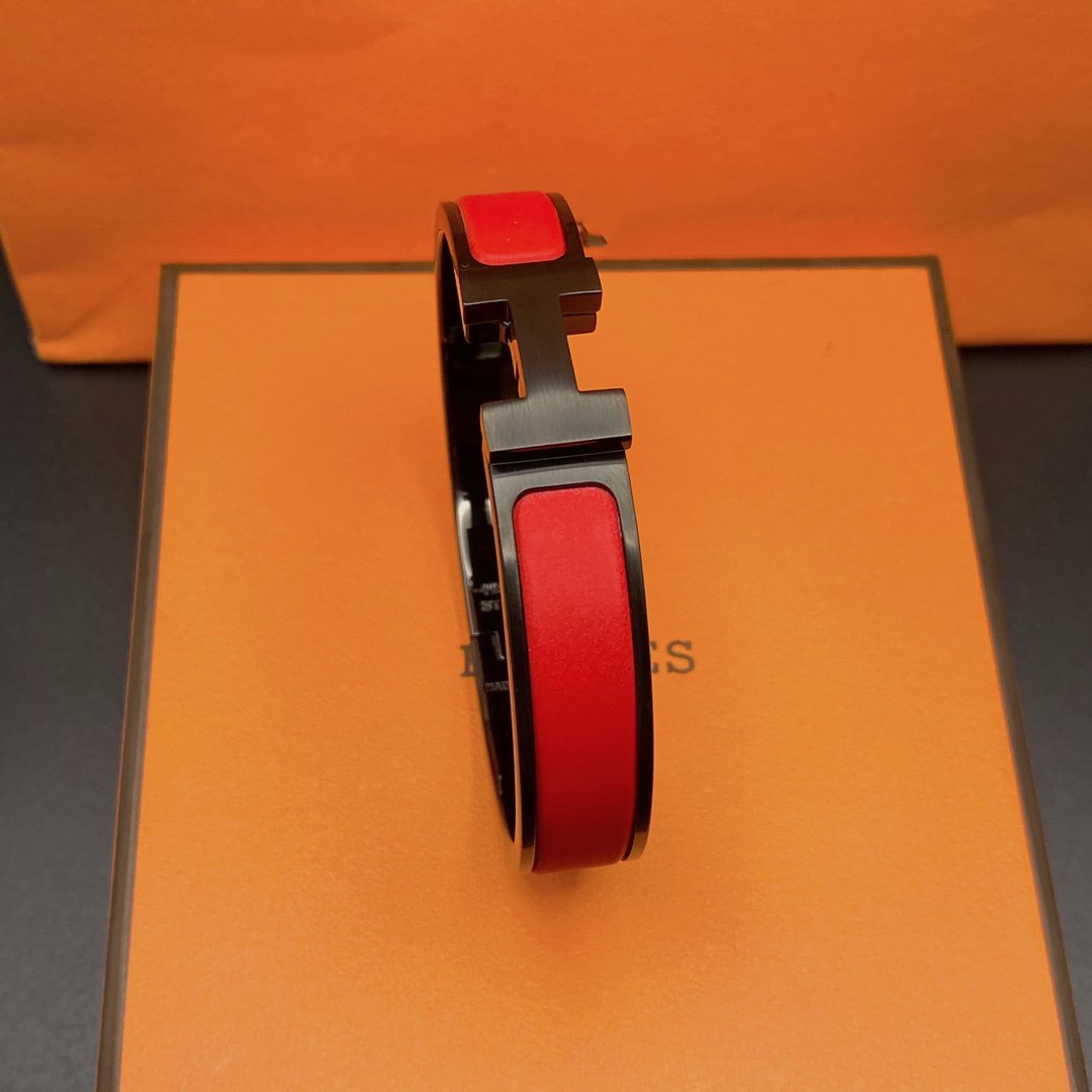 [Demi jewelry]CLIC HM SO BLACK RED BRACELET