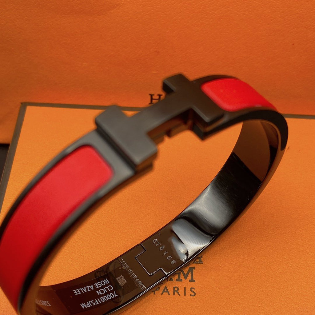 [Demi jewelry]CLIC HM SO BLACK RED BRACELET