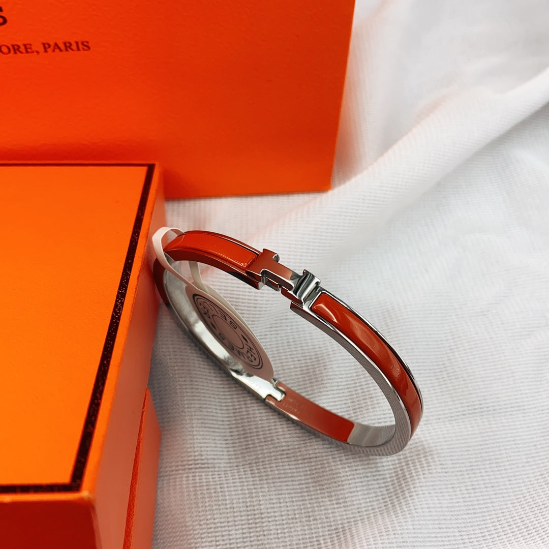[Demi jewelry]CLASSIC HM CLIC RED 8MM ENAMEL BRACELET