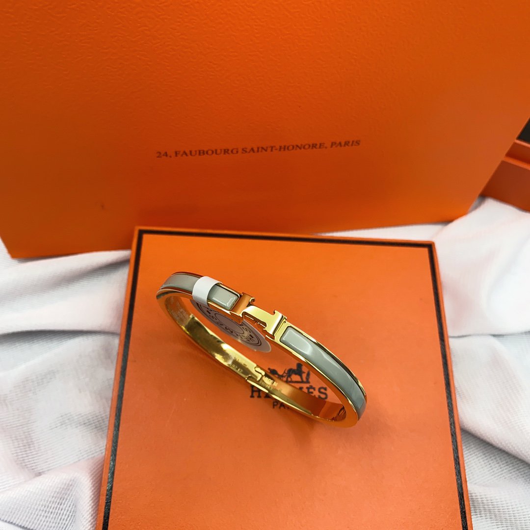 [Demi jewelry]CLASSIC HM CLIC GREEN 8MM ENAMEL BRACELET