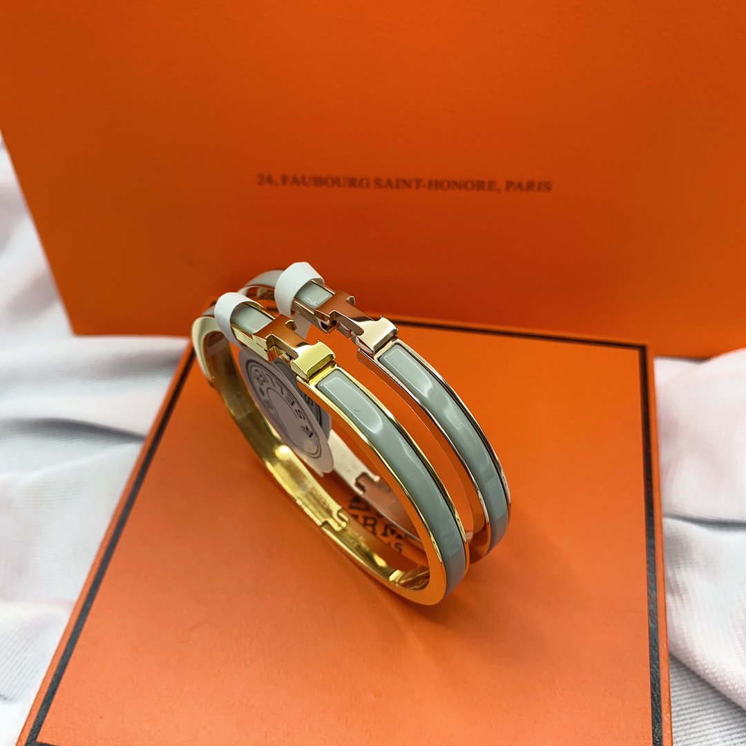 [Demi jewelry]CLASSIC HM CLIC GREEN 8MM ENAMEL BRACELET