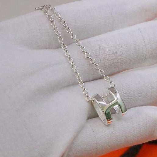 [Demi jewelry]HM NECKLACE H LETTER OVAL SERIES