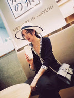 [Demi jewelry]HM FIRE PIG NOSE NECKLACE TRENDY STREET