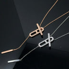 [Demi jewelry]HM NECKLACE PLATINUM ROSE GOLD DIAMOND