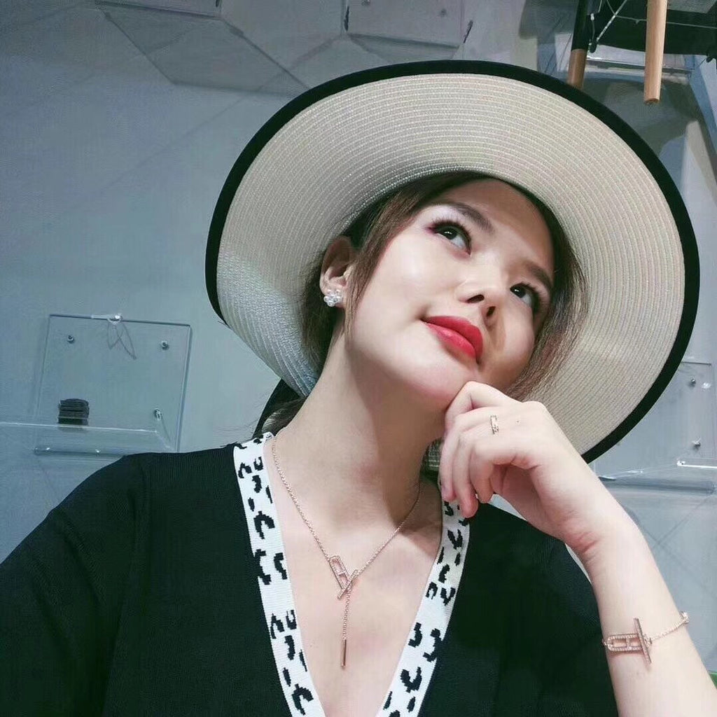 [Demi jewelry]HM NECKLACE PLATINUM ROSE GOLD DIAMOND