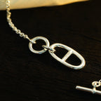 [Demi jewelry]HM CHAINE D'ANCRE PENDANT NECKLACE STERLING SILVER