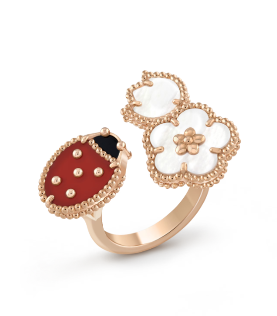 [Demi jewelry]LUCKY 3 MOTIF ROSE GOLD RING