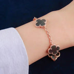 [Demi jewelry] CLOVER 5 MOTIF GRAY MOP BRACELET COLLECTION
